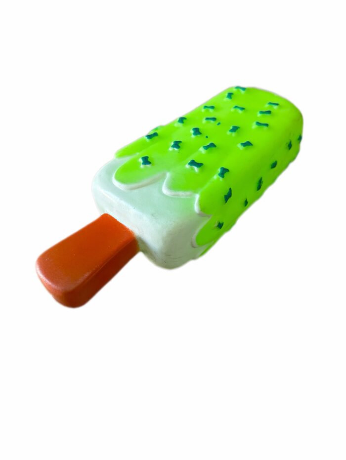 Juguete de helado para perros verde Juguete de helado pequeño para perro