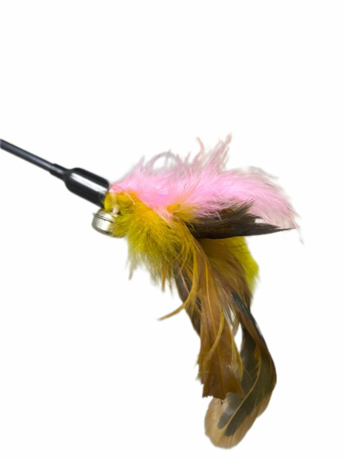 Varita para gato con pluma