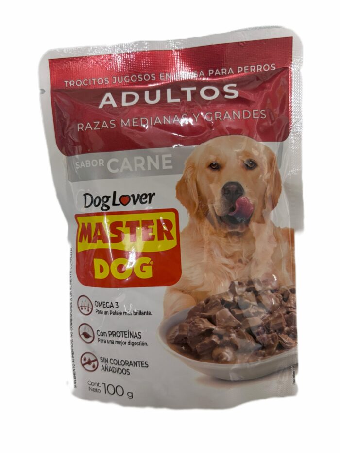 Master dog sobre Sobre en salsa Master dog